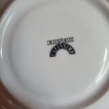 8 tasses à café en porcelaine blanche et noire motifs graphiques vintage 90's