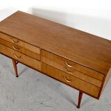 Midcentury Meredew Sideboard / Chest Of Drawers In Teak. Vintage Modern / R