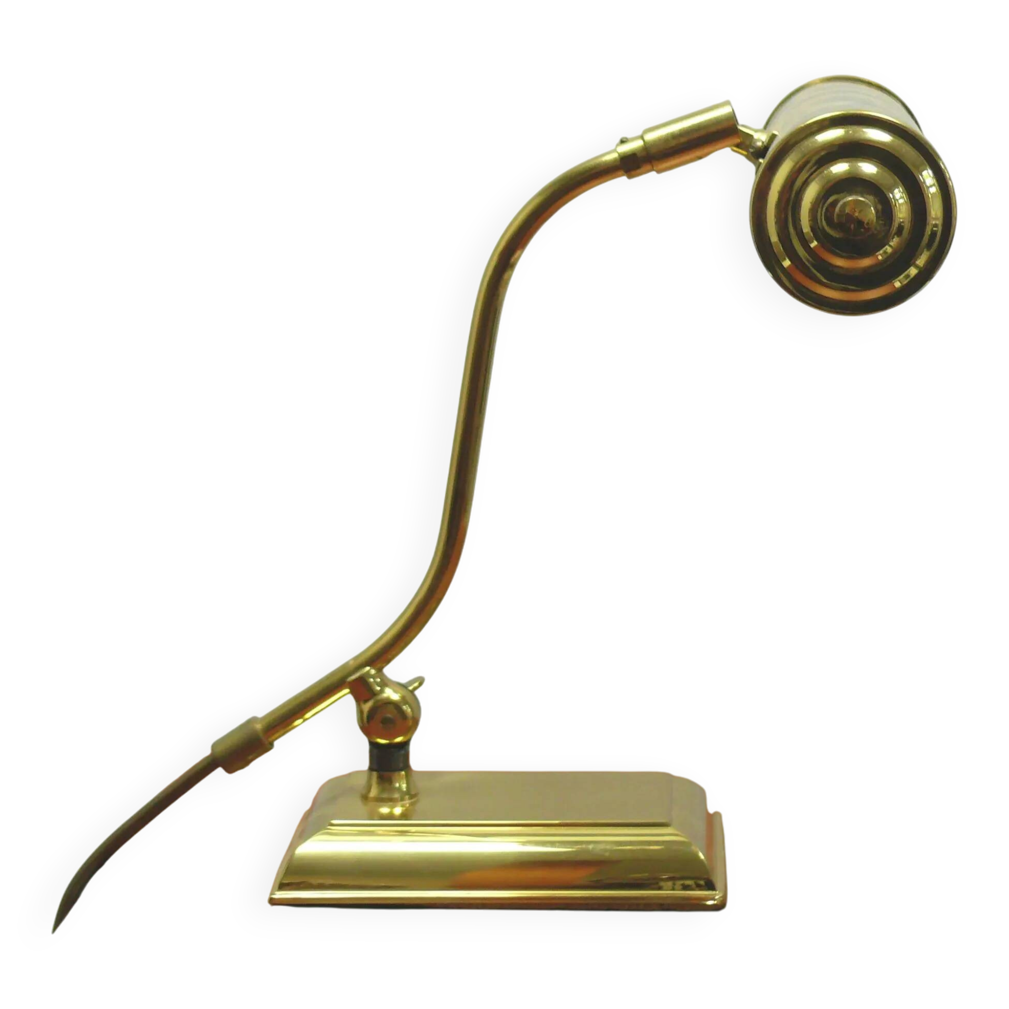 Lampe de piano en laiton, Sölken, années 1970