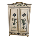 Armoire vosgienne en bois peint