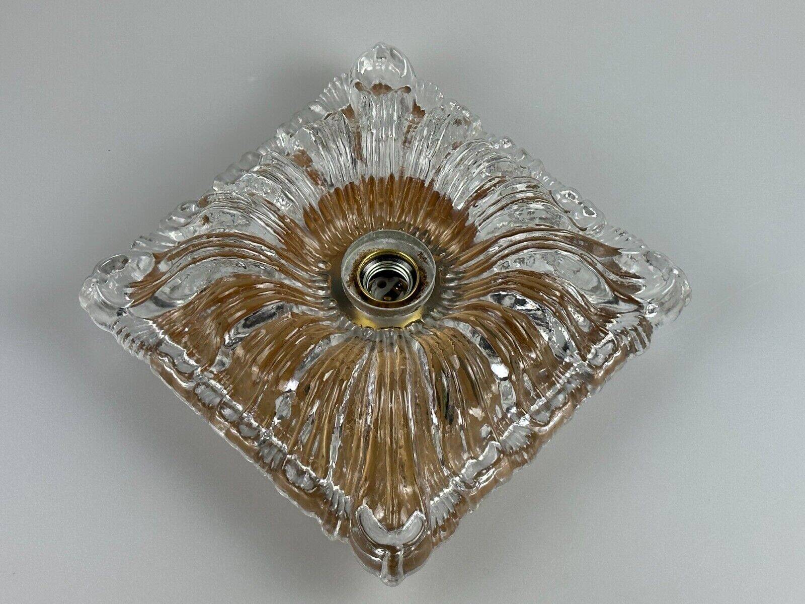 60s 70s ceiling lamp or wall lamp Germany Ice Glass Space Age Design