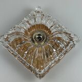 60s 70s ceiling lamp or wall lamp Germany Ice Glass Space Age Design