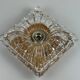 60s 70s ceiling lamp or wall lamp Germany Ice Glass Space Age Design