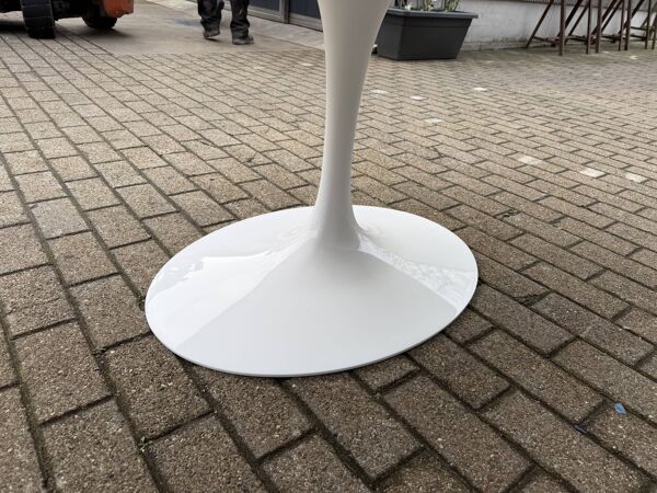 Table à manger ovale Knoll Tulip originale (198cm) marbre de Carrare