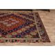 1970s Vintage Turkish Oushak Handmade Wool Cotton Red Kilim Rug 195x263