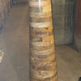 Design column floor lamp in mango wood