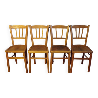 Suite of 4 vintage bistro chairs