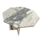 Vintage 70s marble coffee table