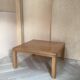 Table basse scandinave, design 1970, en bois de chêne