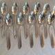 Art Deco Spoons Silver Metal brand Le Mondial table covered service