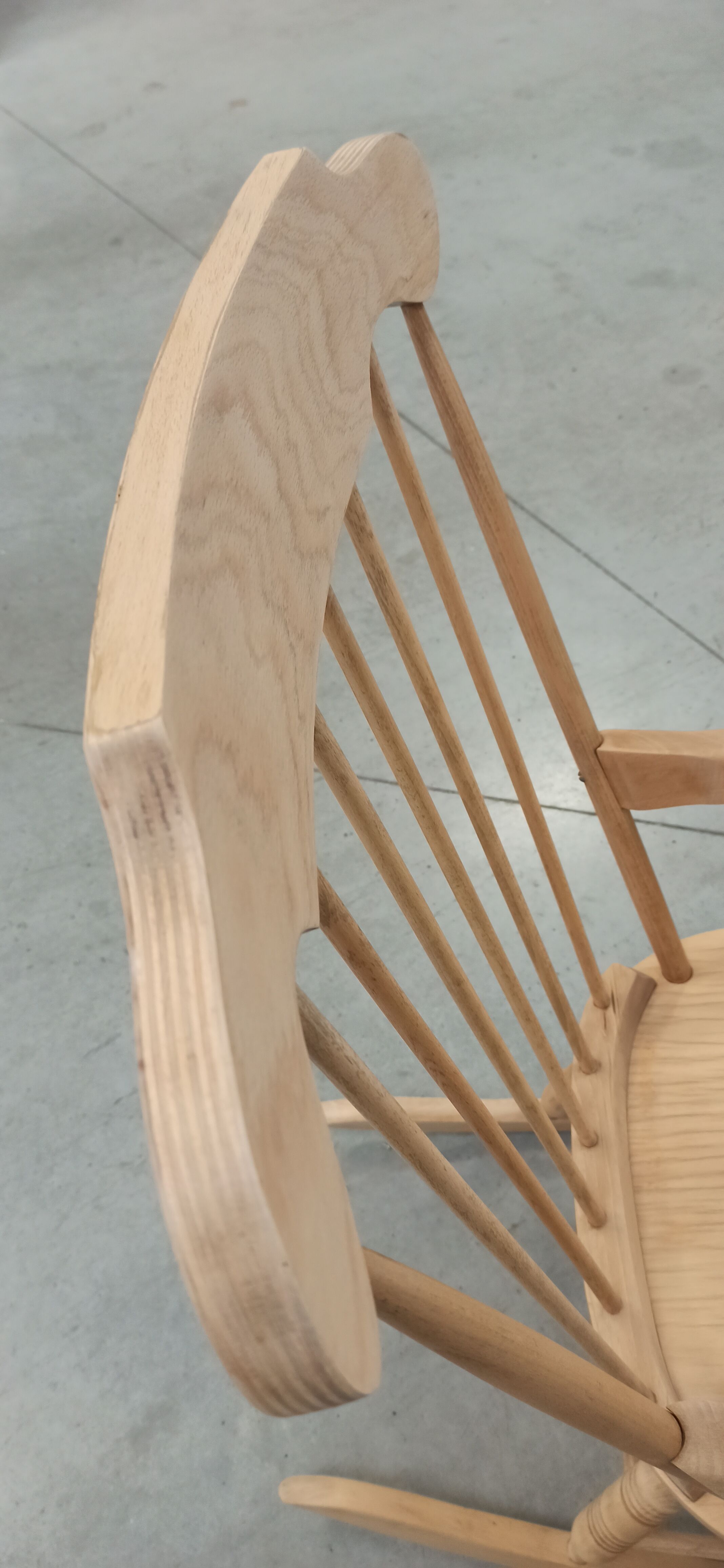 Wooden rocking chair 60's
