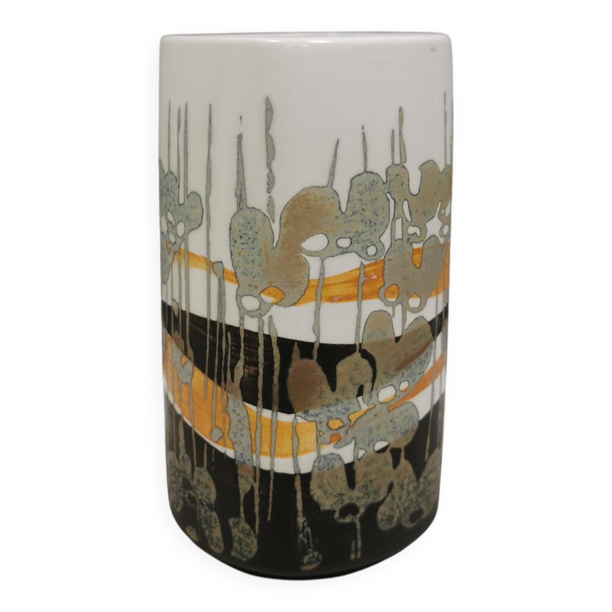 Faience vase from Royal Copenhagen, designed by Ivan Weiss (IW).