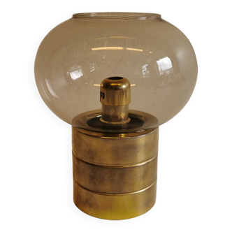 Föhl hurricane, heavy-duty, candle holder, gold-plated zinc, modernist, industrial,