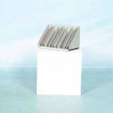 Vintage 1960s metal magazine rack, storage for single LPs.