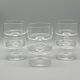 6 Cavalier glasses 15 cl Luminarc transparent glass vintage "sweden" model