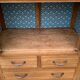 Buffet parisien vitré 1920 bois brut massif
