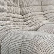 Togo sofa in beige corduroy attributed to Michel Ducaroy for Ligne Roset