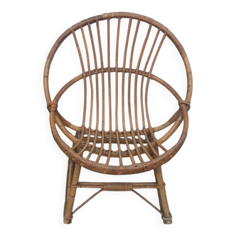 Fauteuil en osier