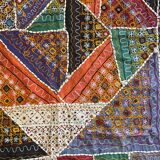 Oriental tablecloth with mirror and embroidery