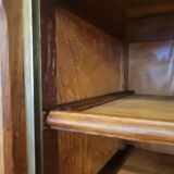 Filing cabinet with a curtain