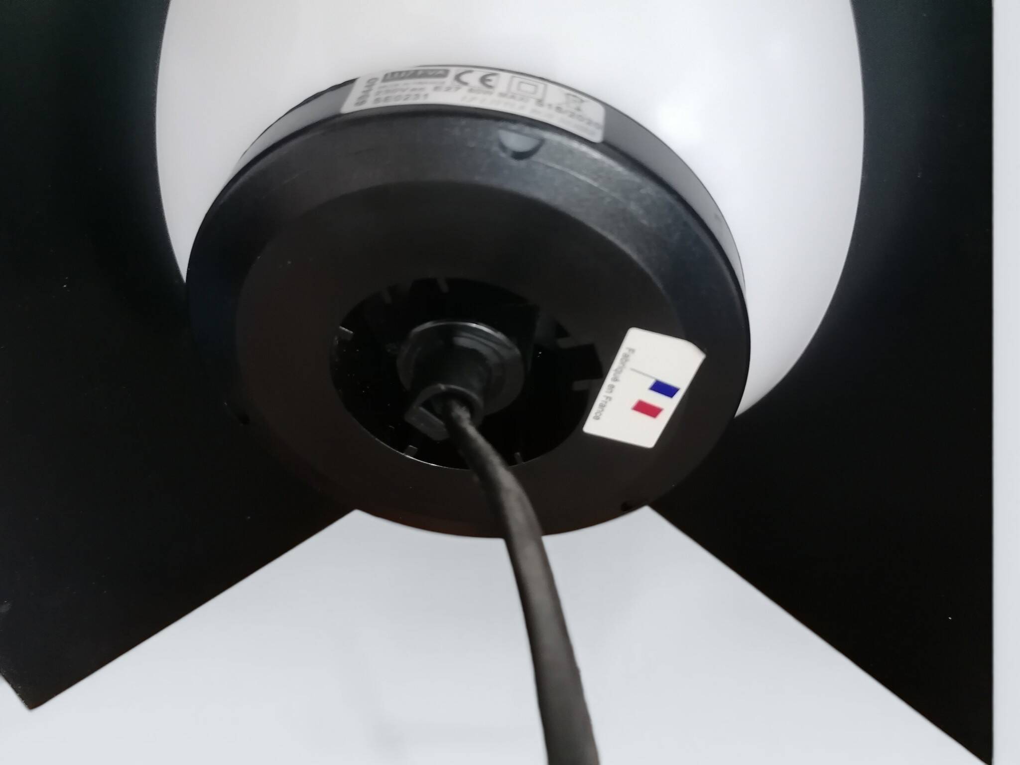 Vintage space age Little Boy globe lamp.