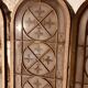 Set of 4 decorative carved glass windows from the 1900s