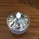 Crystal and silver metal sugar