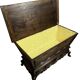 Louis XV style kneading trough in solid walnut
