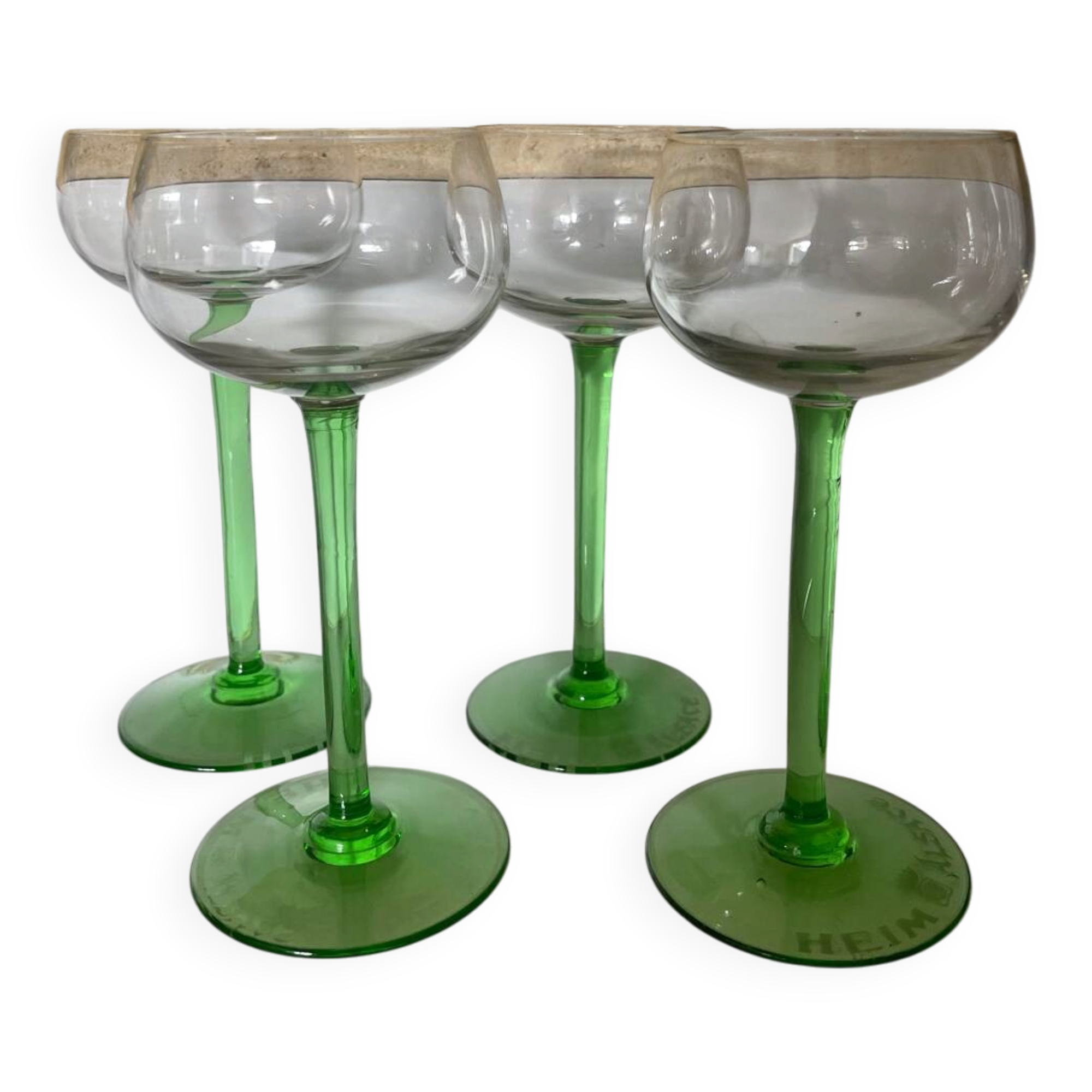 4 white wine glasses from Alsace Heim