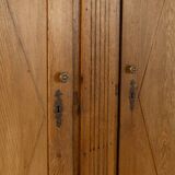 Classicist wardrobe from around 1840, solid oak, Austria