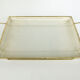 White and gold top in perforated sheet metal & brass 1950s-60s