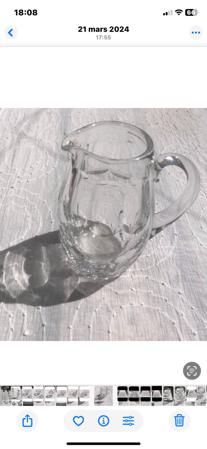 Broc à eau Baccarat