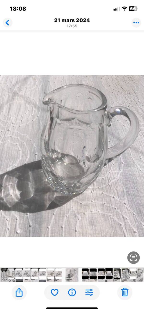 Broc à eau Baccarat