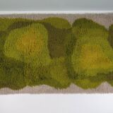 Pair of vintage Desso rugs from the 70s – moss green & beige