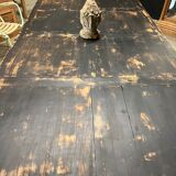 Old oak bookcase table 8 drawers