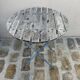 Round folding garden table