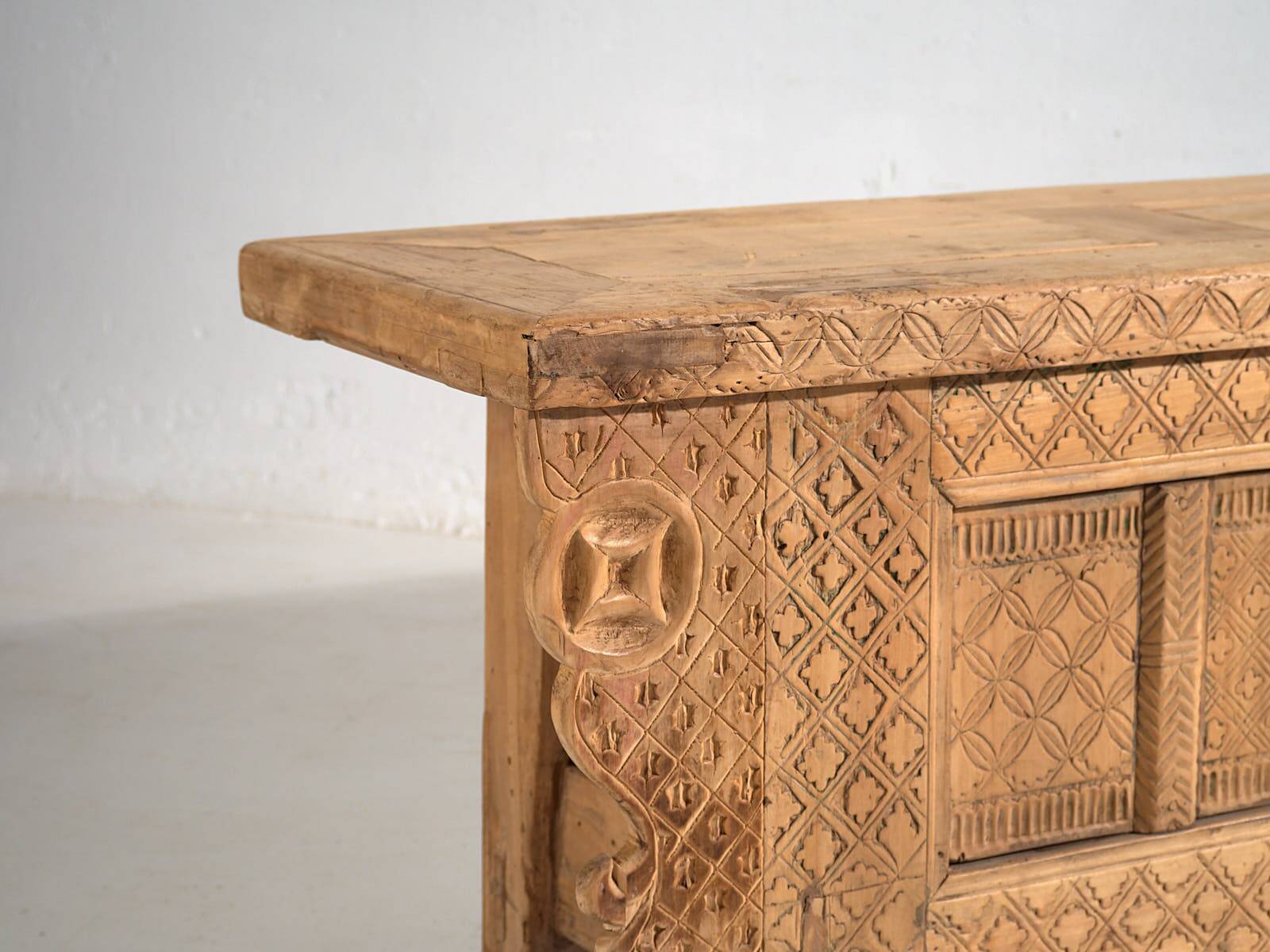 Antique low sideboard in oriental style (circa 1900)