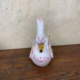 Small hand-painted Portuguese ceramic swan