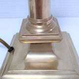 Solid brass column lamp foot Regency design 80s design