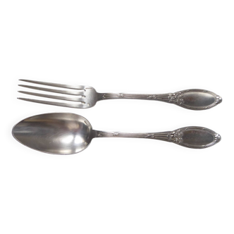 Boulenger Auguste engraved table cutlery