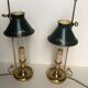 Pair of bedside hot water bottle lamps
