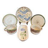 Set of 6 ceramics by the renowned artist Albert Thiry.