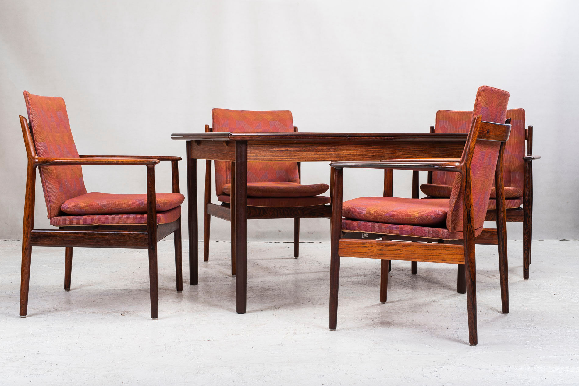 Lot de 4 fauteuils modèle 341 par Arne Vodder pour Sibast