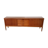 Buffet en teck design danois vintage par Bramin