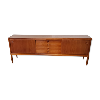 Buffet en teck design danois vintage par Bramin