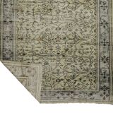 Tapis Oushak Ancien – Tons Doux & Motifs Raffinés, 186 x 255 cm