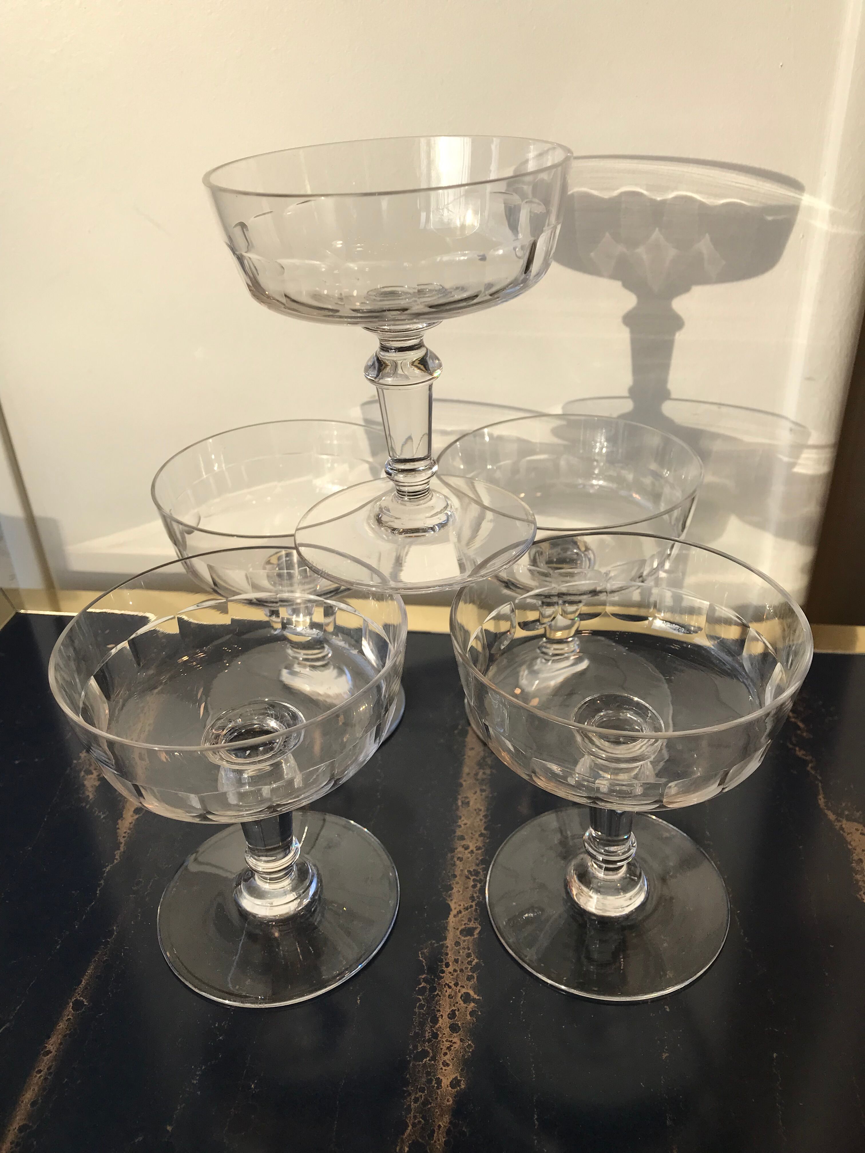 5 cups baccarat crystal