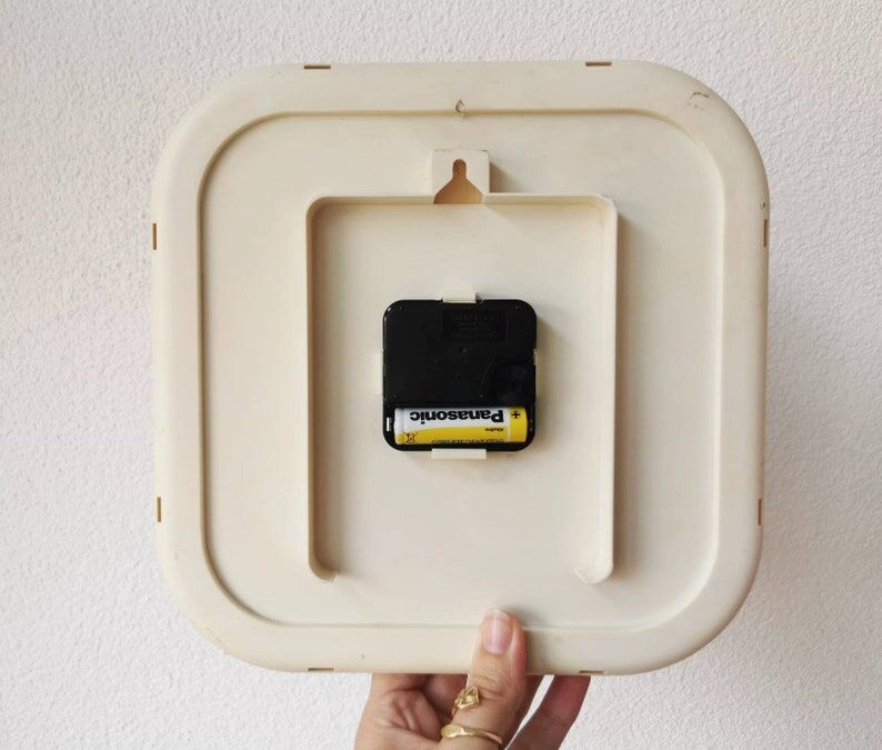 Vintage plastic wall clock Allure, 1980