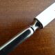 12 Alpacca Silver Metal Art Deco dessert knives in case
