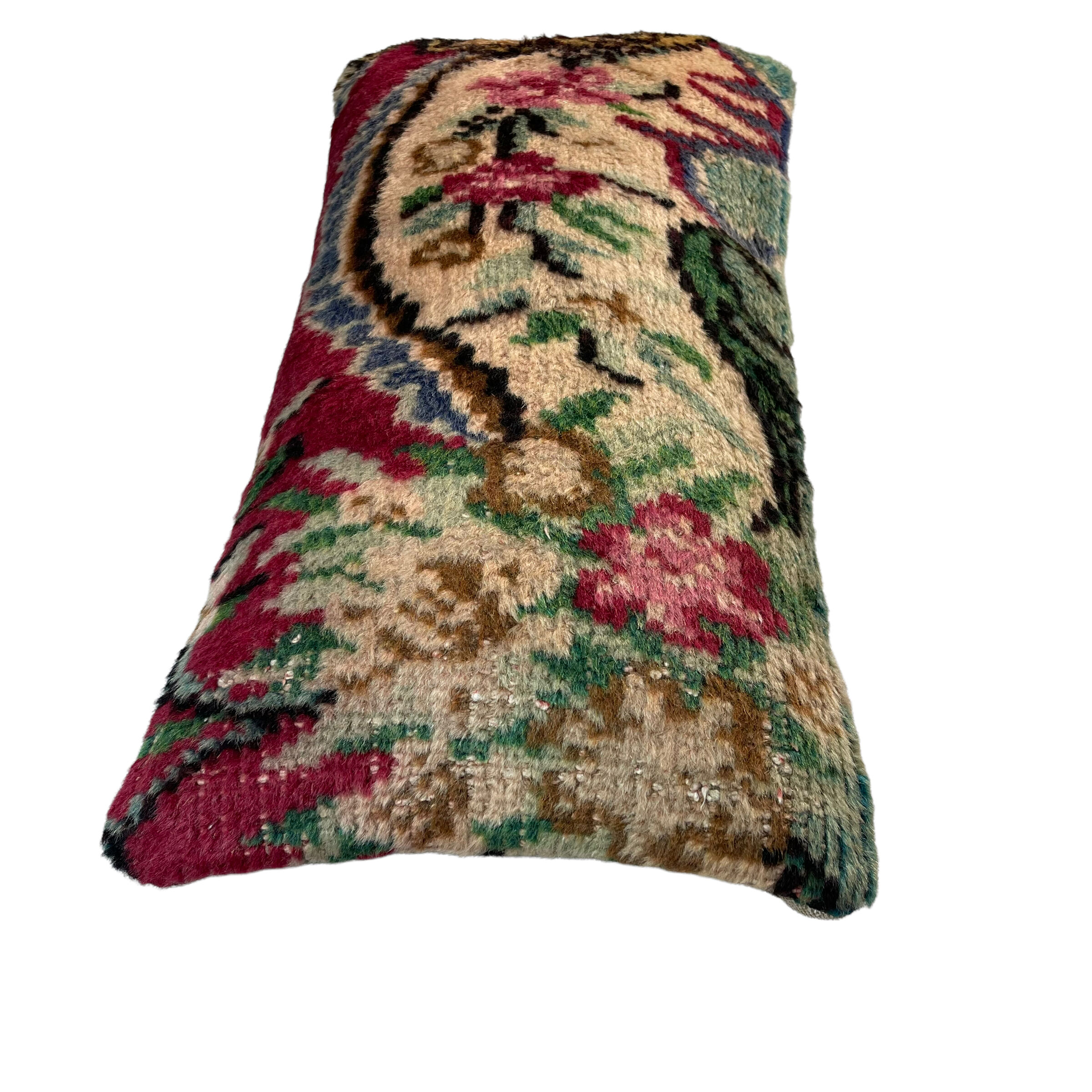 Vintage Turkish Handmade Cushion Cover, 30 x 60 cm